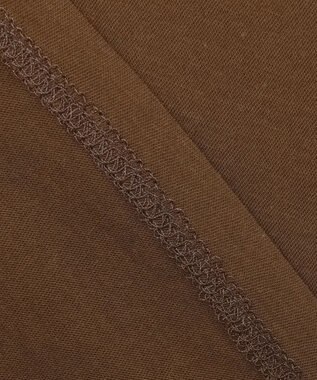 BEIGE， 【BEIGE,ecru/WEB限定・洗える】FINE DRY TOUCH / ねじりデザインコットンクルーネックTシャツ Brown