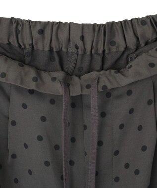 AMERICAN HOLIC ドットサテンイージーパンツ Charcoal Gray