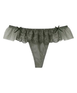 AMPHI Ｔバックショーツ 【stylist 4U スタイリストフォーユー】 BYJ383とペア くいこみにくい(バック) ソング ショーツ PYJ583 アンフィ／ワコール カラシ