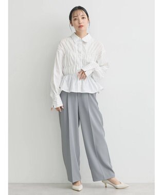 earth music&ecology ビスチェライクシャーリングシャツ（ストライプ） Stripe