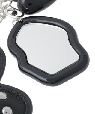 earth music&ecology ハートモチーフミラー付きチャーム Black