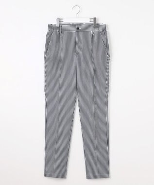 【MEN】ドライタッチ細ストライプ柄パンツ