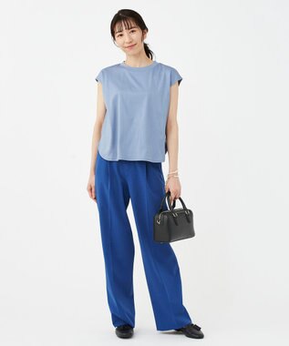 KASHIYAMA 【抗菌消臭】クレンゼ フレンチTeeシャツ ライトブルー