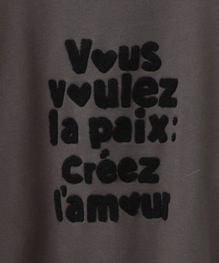 Green Parks ・ＤＯＵＢＬＥ　ＦＬＡＧＳ　サガラ刺繍スウェット Charcoal Gray