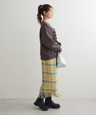 Green Parks ・ＤＯＵＢＬＥ　ＦＬＡＧＳ　サガラ刺繍スウェット Charcoal Gray