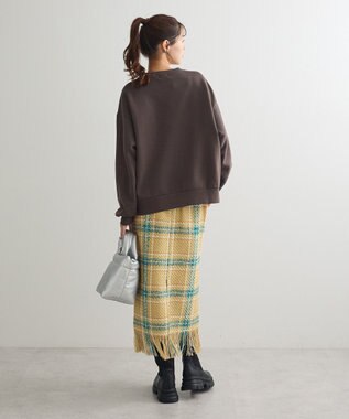 Green Parks ・ＤＯＵＢＬＥ　ＦＬＡＧＳ　サガラ刺繍スウェット Charcoal Gray