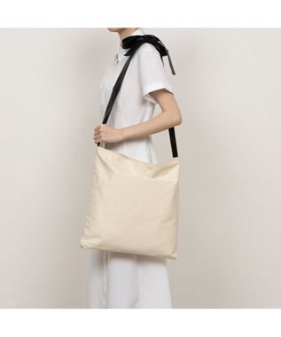 UNBILLION ペルケ perche / FOOD TEXTILE×牛革ソフトリボンハンドルトート イエロー