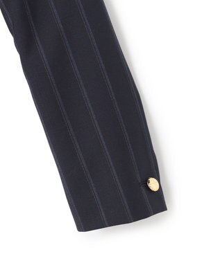 BEIGE， 【セットアップ対応】GEORGE / ウールストライプ テーラードジャケット Navy Stripes