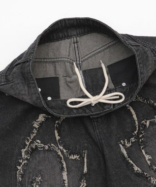 WEGO スーパーバギーフリンジデニムショーツ 柄2