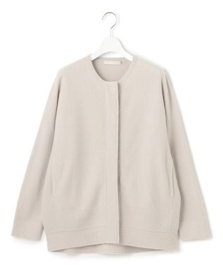 ICB ミルドウール ニットブルゾン トープ系