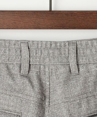 JOSEPH ABBOUD 【ストレッチ/ウエストも伸びる】ウールライクフランネルジャージーパンツ ライトグレー系