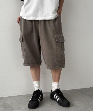 WEGO ケミカルカーゴショーツ カーキ