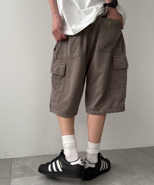 WEGO ケミカルカーゴショーツ カーキ