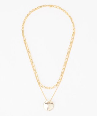 GRACE CONTINENTAL ラインコインネックレス ゴールド