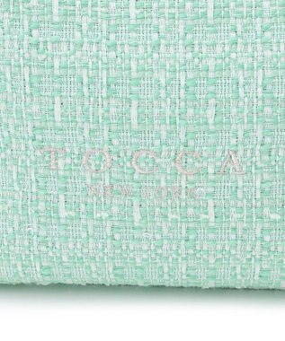 TOCCA 【キャンセル分販売！】【A4サイズ対応】COLOR OF GLORY CUSTOMIZED BAG カスタマイズ トートバッグ グリーンツイード×大リボン