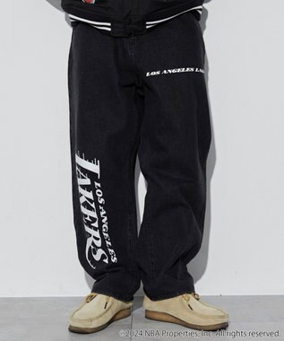 WEGO 【ユニセックス着用ITEM】別注NBAデニムパンツ デニムブラック