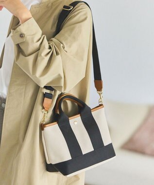 TOPKAPI 【Breath TOPKAPI】スコッチグレイン ネオレザー ミニ トート バッグ ショルダー付き S