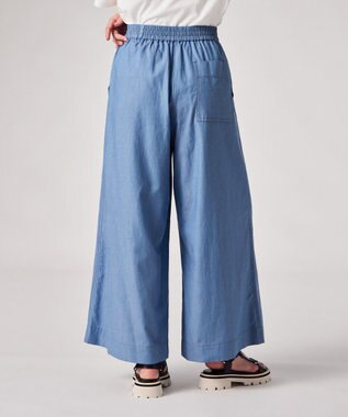 Paul Smith シャンブレー ワイドトラウザーズ ライトインディゴ