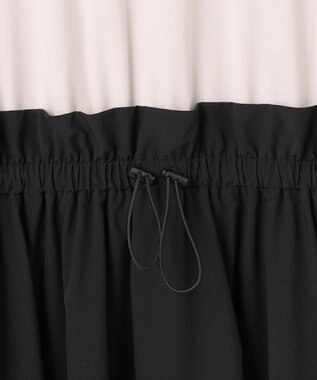 UNFILO BEAUTY FORM-T コンビワンピース グレージュ×ブラック