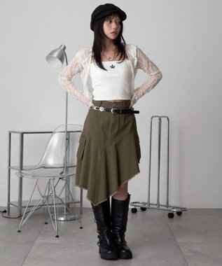 WEGO グラフィックカップインショートキャミ ホワイト