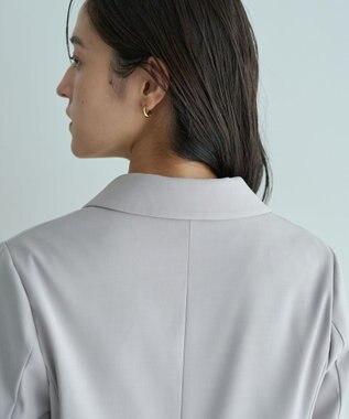 YECCA VECCA 金釦テーラードジャケット Gray Beige