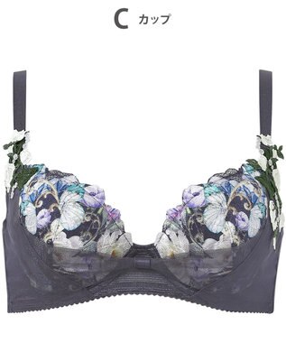 WACOAL 【リボンブラ 脇すっきり】 ブラジャー 脇高設計 着やせシルエット 動いても谷間キープ Gカップまで対応 大きいサイズ レディース BXB483 /ワコール