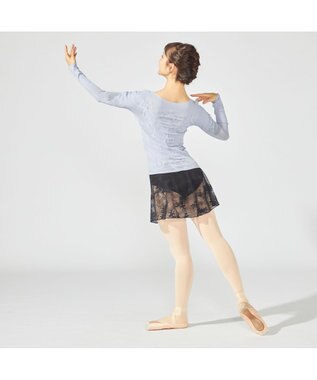 Chacott 【ノーソーイングニット】クリスタルバレリーナネックニット ヒヤシンス