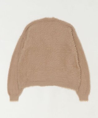 WEGO 【25年秋冬新作/WEB限定】別注USPOLOシャギーニットカーデ ベージュ