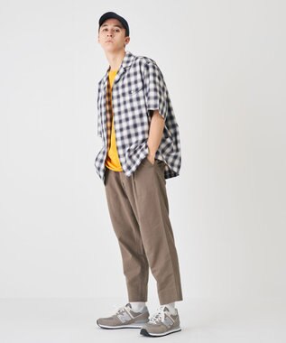 J.PRESS YORK STREET 【UNISEX】ツイルチェック シャツ パープル系3