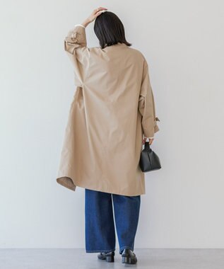 AMERICAN HOLIC スタンドカラーニュアンスロングコート Beige