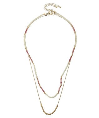 AMERICAN HOLIC ２ＳＥＴ　ビーズネックレス Pink