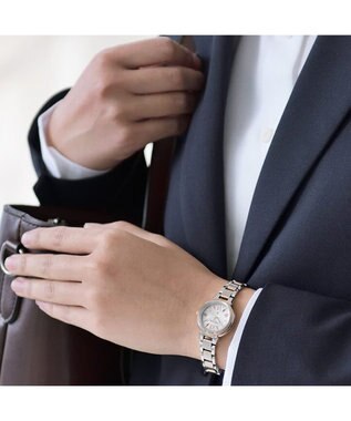 CITIZEN 【人気ロングセラー】エコ・ドライブ電波時計 防水 / ビジネス 就活 ギフトにも◎ ES9434-53W ピンク