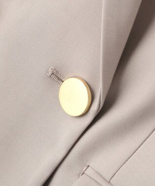 YECCA VECCA 金釦テーラードジャケット Gray Beige