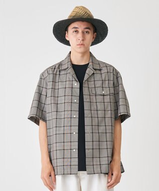 J.PRESS YORK STREET 【UNISEX】ツイルチェック シャツ グレー系3