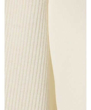 earth music&ecology ドッキングフリルシャツ見えプルオーバー Ivory