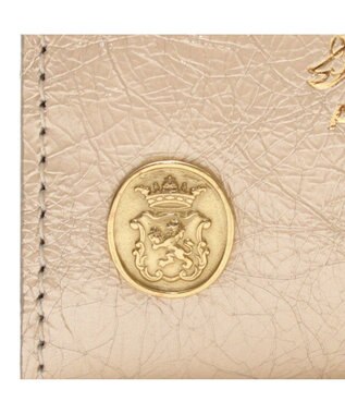 A.D.M.J. 【牛革】クラックメタル/イタリアンレザースモールウォレット オロ　マット