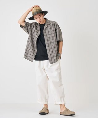 J.PRESS YORK STREET 【UNISEX】ツイルチェック シャツ グレー系3