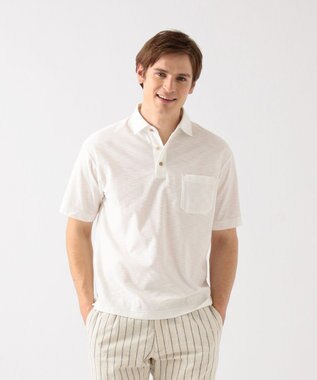 JOSEPH ABBOUD MOUNTAIN 【SPACE】OGスラブプレーティング天竺 ポロシャツ