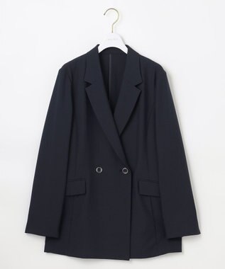 ANY SIS L 【UVカット・接触冷感・吸水速乾】スマートビューティストレッチ  ダブルブレストジャケット ネイビー