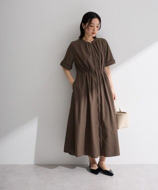 Green Parks サマ見えタックギャザーワンピース