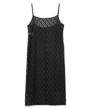 uncrave ジオメトリックレース キャミソールワンピース ブラック