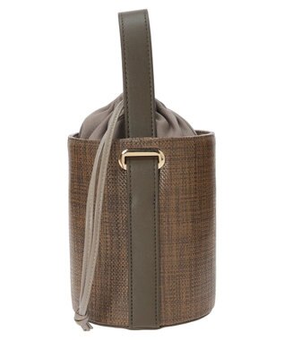 earth music&ecology バケットハンドバッグ Brown
