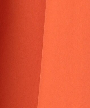 ICB L 【洗える】RENUソフトタイプライター ノースリーブワンピース テラコッタ×ネイビー系