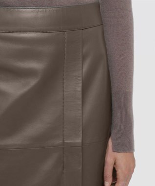 JOSEPH ナッパレザー　スカート Mushroom