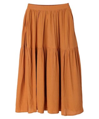 AMERICAN HOLIC ティアードギャザースカート Orange