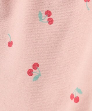 ANY KIDS 【WEB限定】フリル付き総柄レギンス ピンク×チェリー