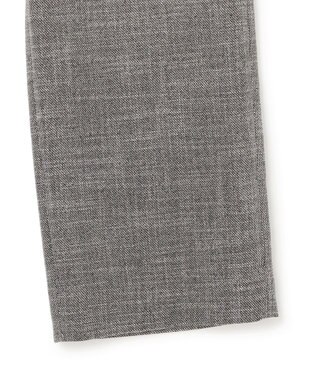 ICB ライトスラブツイード ワイドパンツ ブラック×オフホワイトミックス