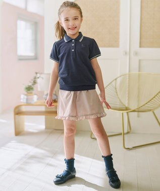 組曲 KIDS 【150-160㎝】 フリルヘムショートパンツ ベージュ