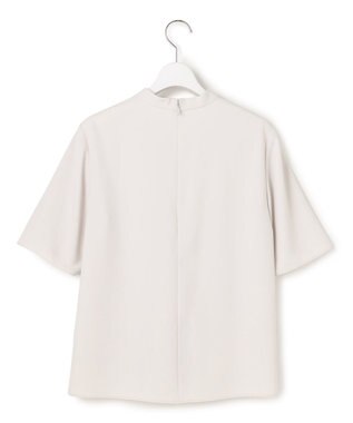 ICB L ストレッチジョーゼット ドレープデザインブラウス トープ