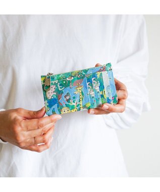 tsumori chisato CARRY カモフラージュサファリ　フラグメントケース グリーン